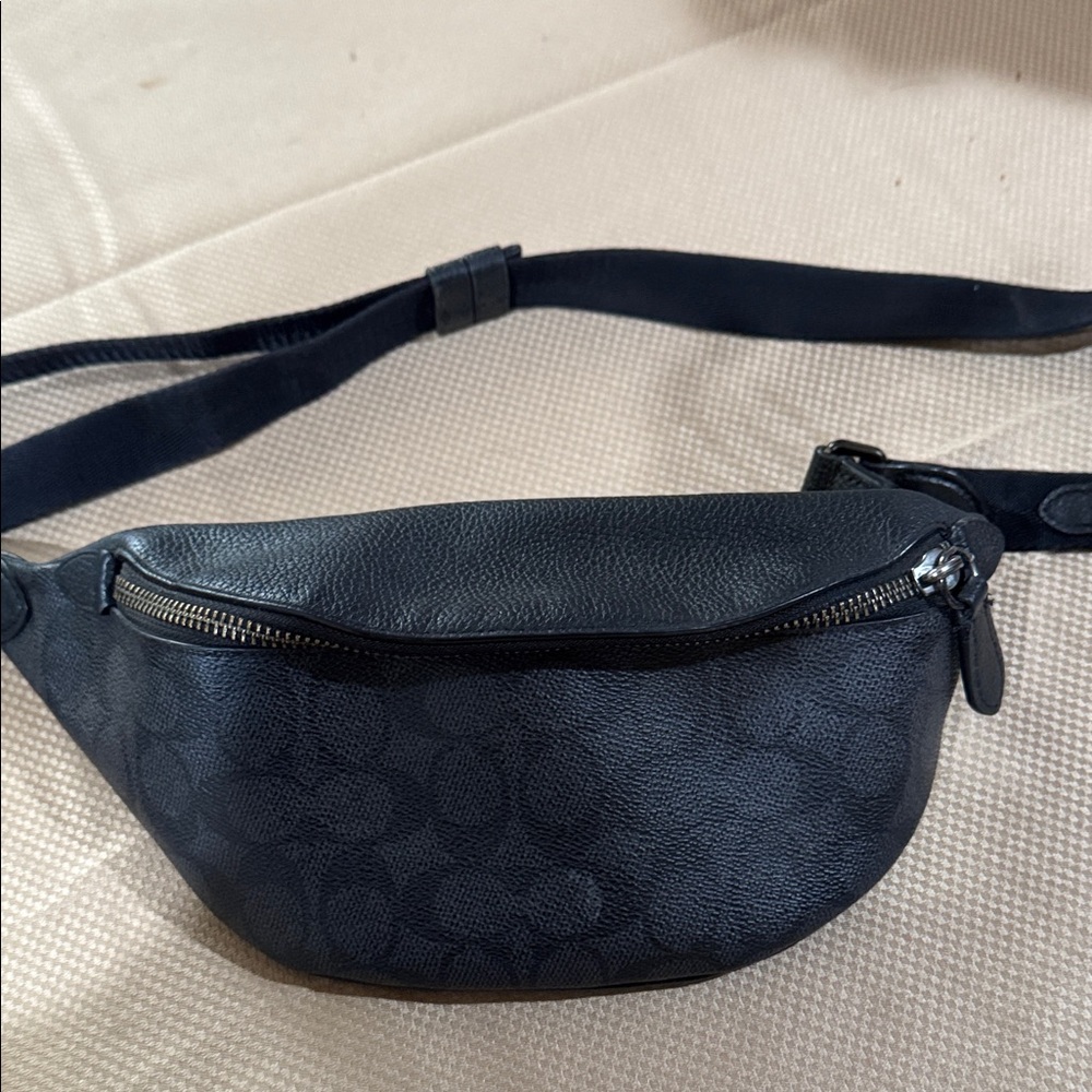 Coach Black Leather belt bag